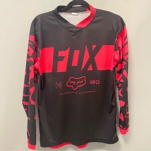 Fox Racing pink and black woman’s jersey, small